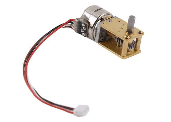 15mm stepper motor with worm gearbox for deceleration, with selectable reduction ratio