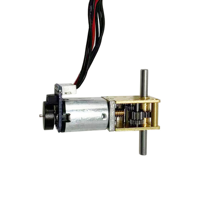 Elektrikli kapı kilitleri için solucan vitesli 12 V fırça DC vites motoru