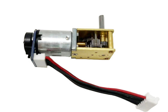 12mm Metal sağ açılı vites kutu N20dc vites motoru ile 3v 6v 12v kodlayıcıyla Elektronik kilit için küçük DC vites motoru DC elektrik fırça motoru